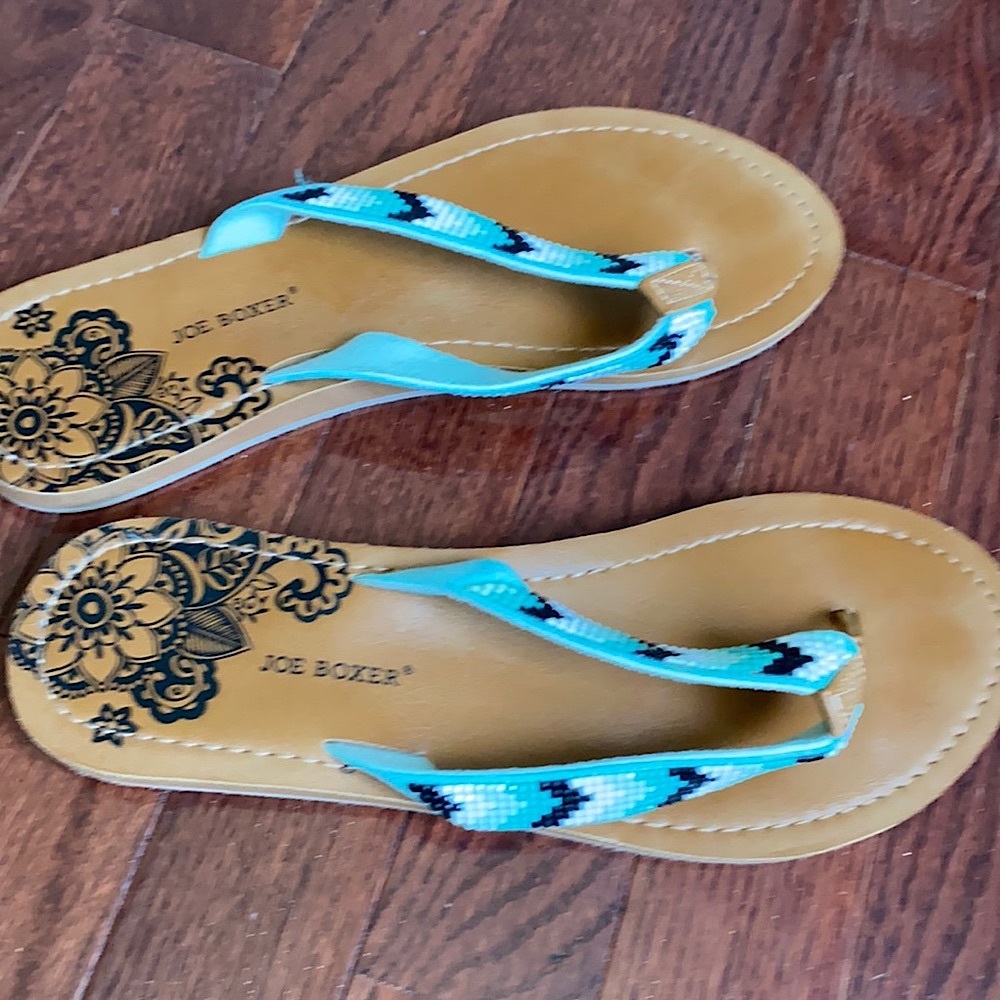 New Joe Boxer Beaded Sandals